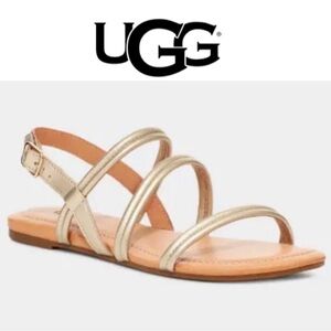 UGG Gold Strappy Sandals